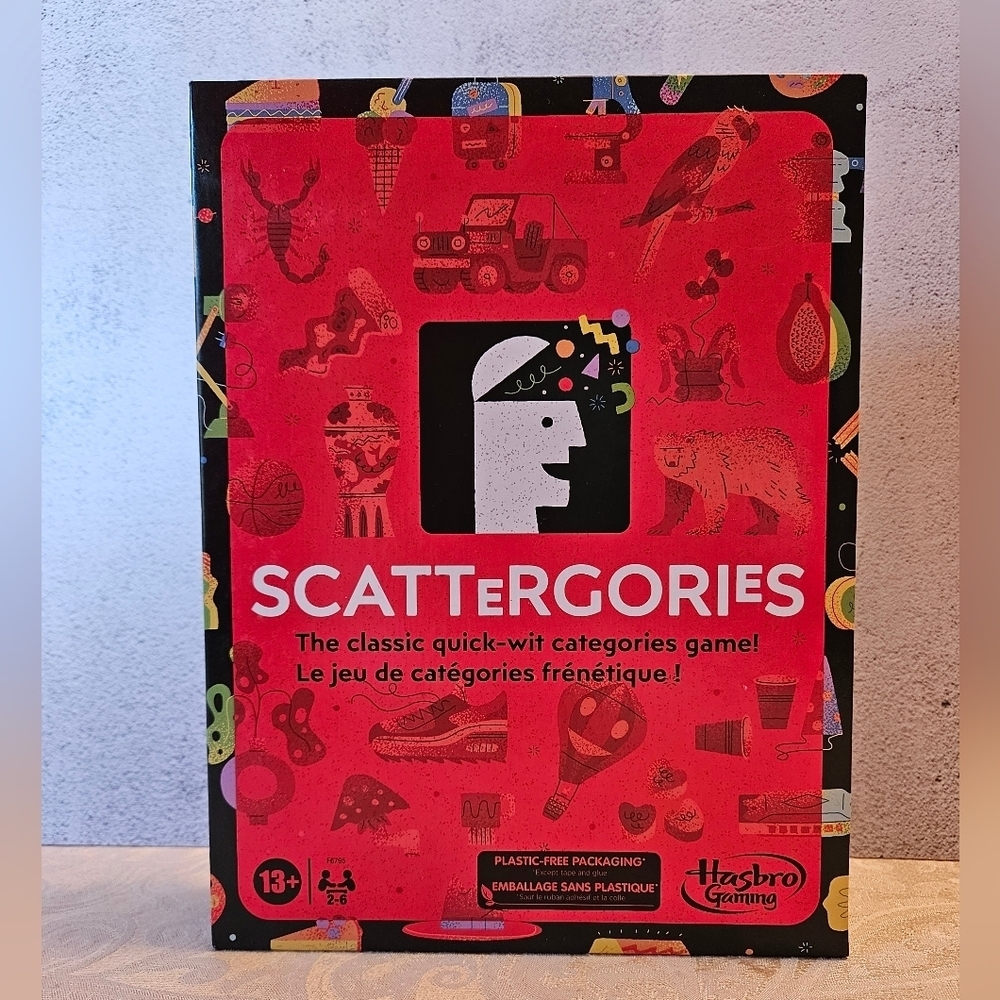 Hasbro Scattergories Game, Party Game for Adults and Teens Ages 13+ Sealed Box